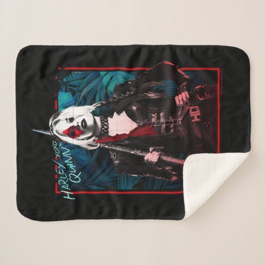 The Suicide Squad | Harley Quinn & Green Ferns Sherpadecke (Vorderseite (Horizontal))