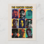 The Suicide Squad | Retro Grid With Harley Quinn Postkarte (Vorderseite)