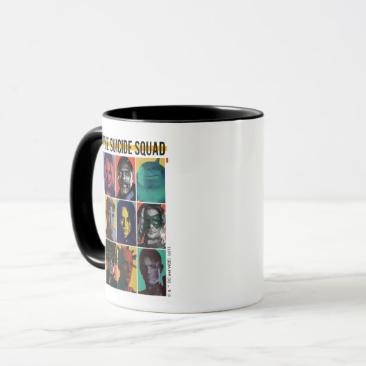 The Suicide Squad | Retro Grid With Harley Quinn Tasse (Vorderseite Links)