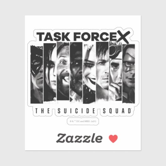 The Suicide Squad | Task Force X Aufkleber (Blatt)