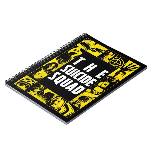 The Suicide Squad | Yellow & Black Icon Blocks Notizblock (Linke Seite)