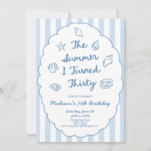 The Summer I Turned Thirty 30th Birthday Party Einladung (Vorderseite)