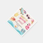 The Summer Pool Birthday Napkin Serviette (Ecke)