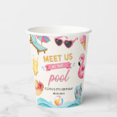 The Summer Pool Birthday Pappbecher (Rückseite)