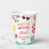 The Summer Pool Birthday Pappbecher (Vorderseite)