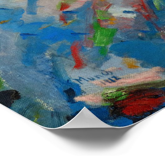 The Sun, 1912 von Edvard Munch Poster (Ecke)