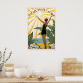 The Sun All Year Round Côte d'Azur French Riviera Poster (Küche)