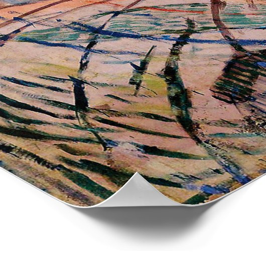 The Sun by Edvard Munch Poster (Ecke)