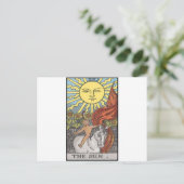 The Sun card tarot image Postkarte (Stehend Vorderseite)