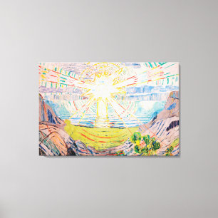 The Sun durch Edvard Munch Leinwanddruck