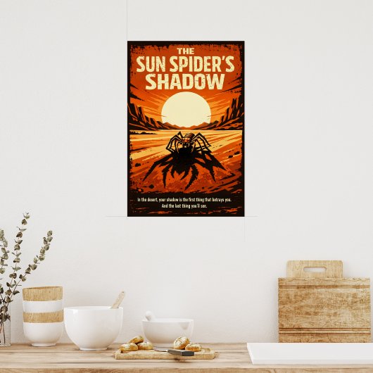 The Sun Spider’s Shadow Desert Art Poster (Küche)