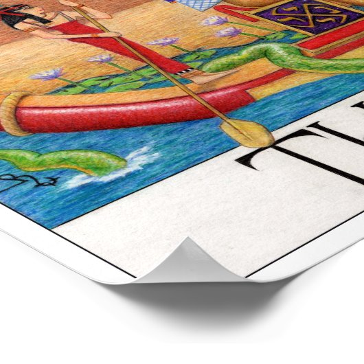 The Sun tarot card Poster (Ecke)