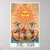 The Sun tarot card Poster (Vorne)