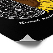 The Sun Will Rise And We Will Try Again Mental Hea Poster (Ecke)