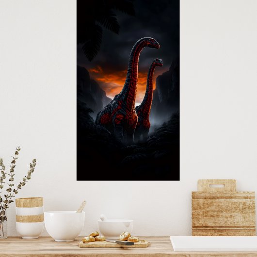 The Sunset Giants Poster (Küche)