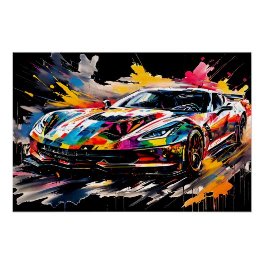The Supercar in Motion Poster (Vorderseite)
