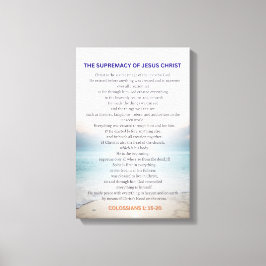 The Supremacy Of Jesus Christ - Colossians 1:15-20 Leinwanddruck