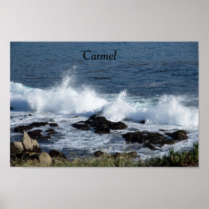 The surf of the Pacific Ocean Poster