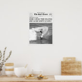 The Surf Times Newspaper She Owns The Waves Poster (Küche)