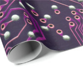 The surface of the digital circuitbackground,abstr geschenkpapier (Rolleneckpunkt)