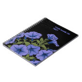 The 'Surfinia Blue Vein' Petunia Pop Art Notizblock (Linke Seite)