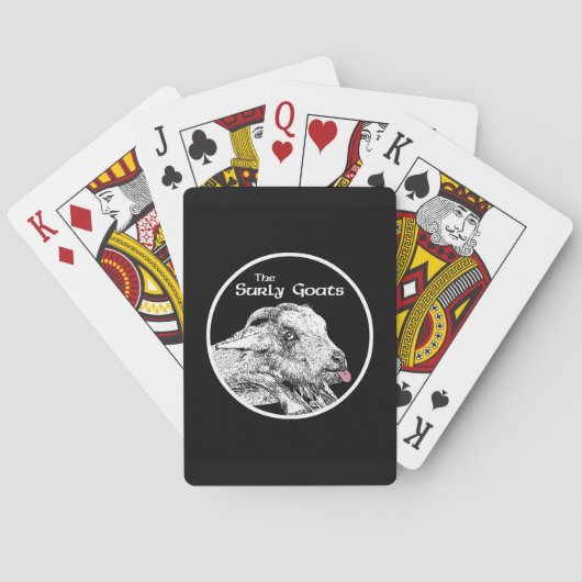 The Surly Goats Dartboard Spielkarten (Rückseite)