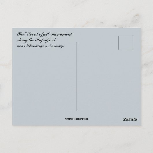 The Sverd I Fjell Monument Norway Postkarte (Rückseite)