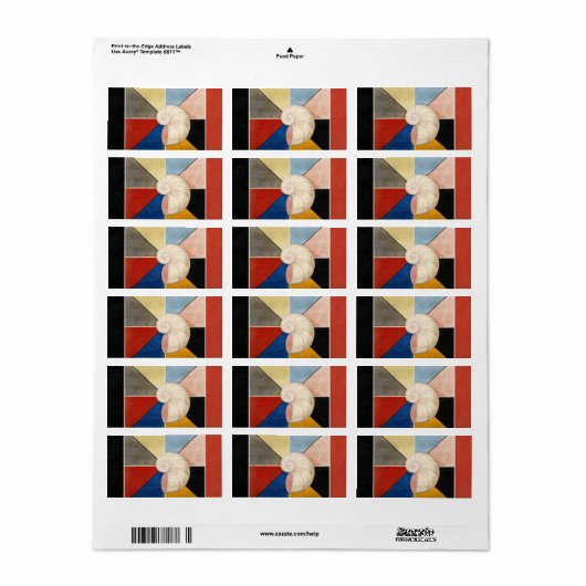 The Swan, Gruppe IX, Hilma af Klint Adressaufkleber (Vorne)