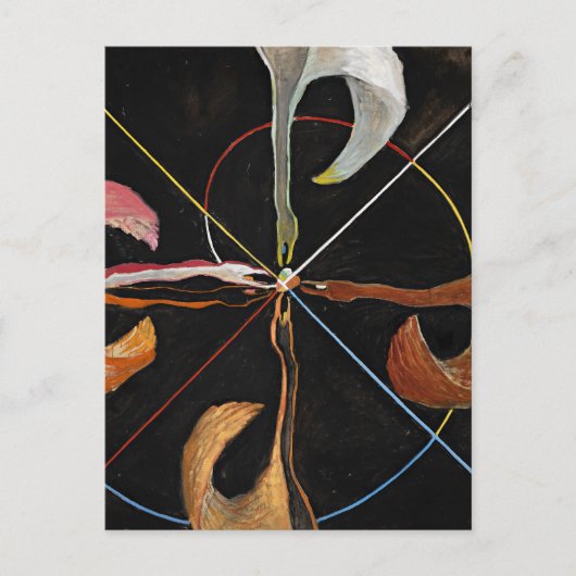 The Swan, Gruppe IX, Nr. 7 von Hilma af Klint Postkarte (Vorderseite)