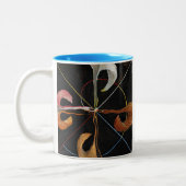 The Swan, Gruppe IX, Nr. 7 von Hilma af Klint Zweifarbige Tasse (Links)