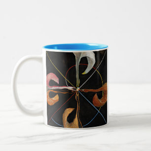 The Swan, Gruppe IX, Nr. 7 von Hilma af Klint Zweifarbige Tasse
