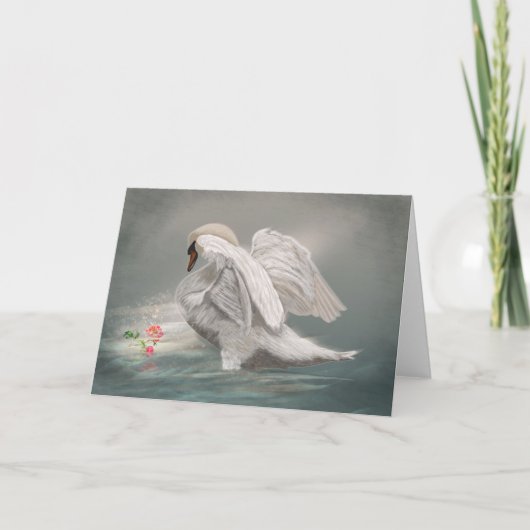The Swan II - Greeting Card Karte (Vorderseite)