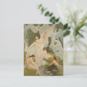 The Swan Maidens von Walter Crane Postkarte (Stehend Vorderseite)