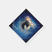 The Swan Who Guards the Moon.  Serviette (Ecke)