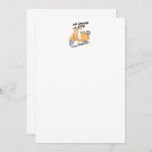 THE SWEET LIFE MOTORCYCLE Invitation Einladung (Vorne/Hinten)