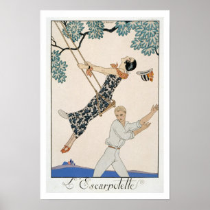 The Swing, 1923 (pochoir print) Poster