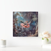 The Swing, Fragonard Quadratische Wanduhr (Zuhause)