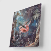The Swing, Fragonard Quadratische Wanduhr (Winkel)