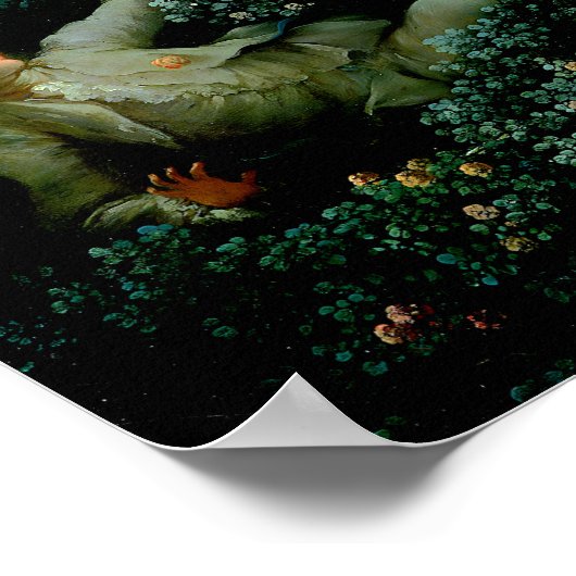 The Swing" von Jean-Honoré Fragonard Poster (Ecke)