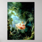 The Swing" von Jean-Honoré Fragonard Poster (Vorne)