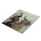 "The Sword Battle War Fierce" von NC Wyeth Fliese (Seite)
