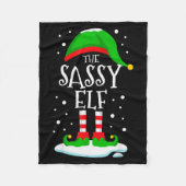 The Sy Elf Christmas Family Matching Xmas Group Fu Fleecedecke (Vorderseite)