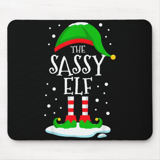 The Sy Elf Christmas Family Matching Xmas Group Fu Mousepad (Vorne)
