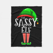 The Sy Elf Family Matching Group Christmas Gift Fu Fleecedecke (Vorderseite)