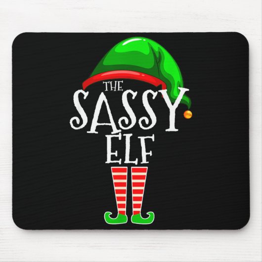 The Sy Elf Family Matching Group Christmas Gift Fu Mousepad (Vorne)