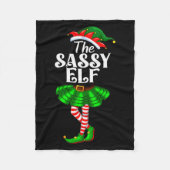 The Sy Elf Xmas Funny Christmas Matching Family Pa Fleecedecke (Vorderseite)