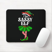 The Sy Elf Xmas Funny Christmas Matching Family Pa Mousepad (Mit Mouse)