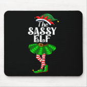 The Sy Elf Xmas Funny Christmas Matching Family Pa Mousepad (Vorne)
