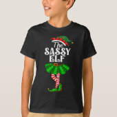 The Sy Elf Xmas Funny Christmas Matching Family Pa T-Shirt (Vorderseite)
