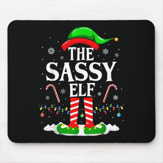 The Sy Elf Xmas Funny Matching Family Group Christ Mousepad (Vorne)